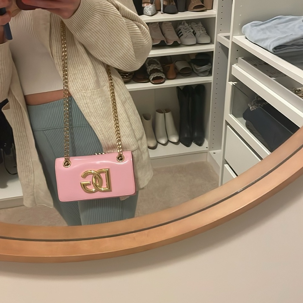 Dolce & Gabbana pink patent bag